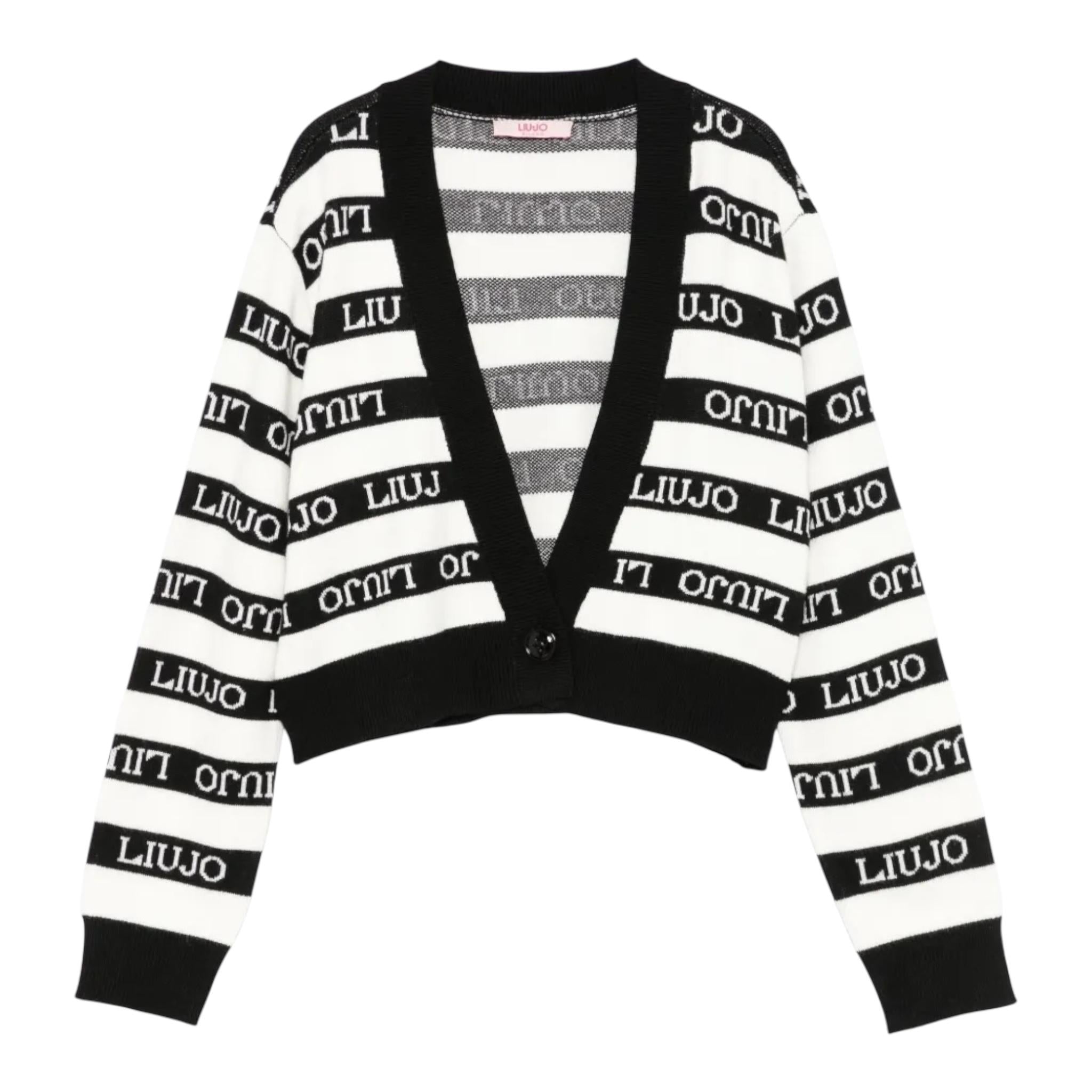 LIU JO coprispalle tinta unita con fantasia a righe Bianco per Bambina GF4142 BIANCO LIU JO 