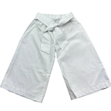 Le Bebe Pantalone Tinta Unita Modello Palazzo con Elastico In Vita per Neonata LBG6358 BIANCO LE BEBE 