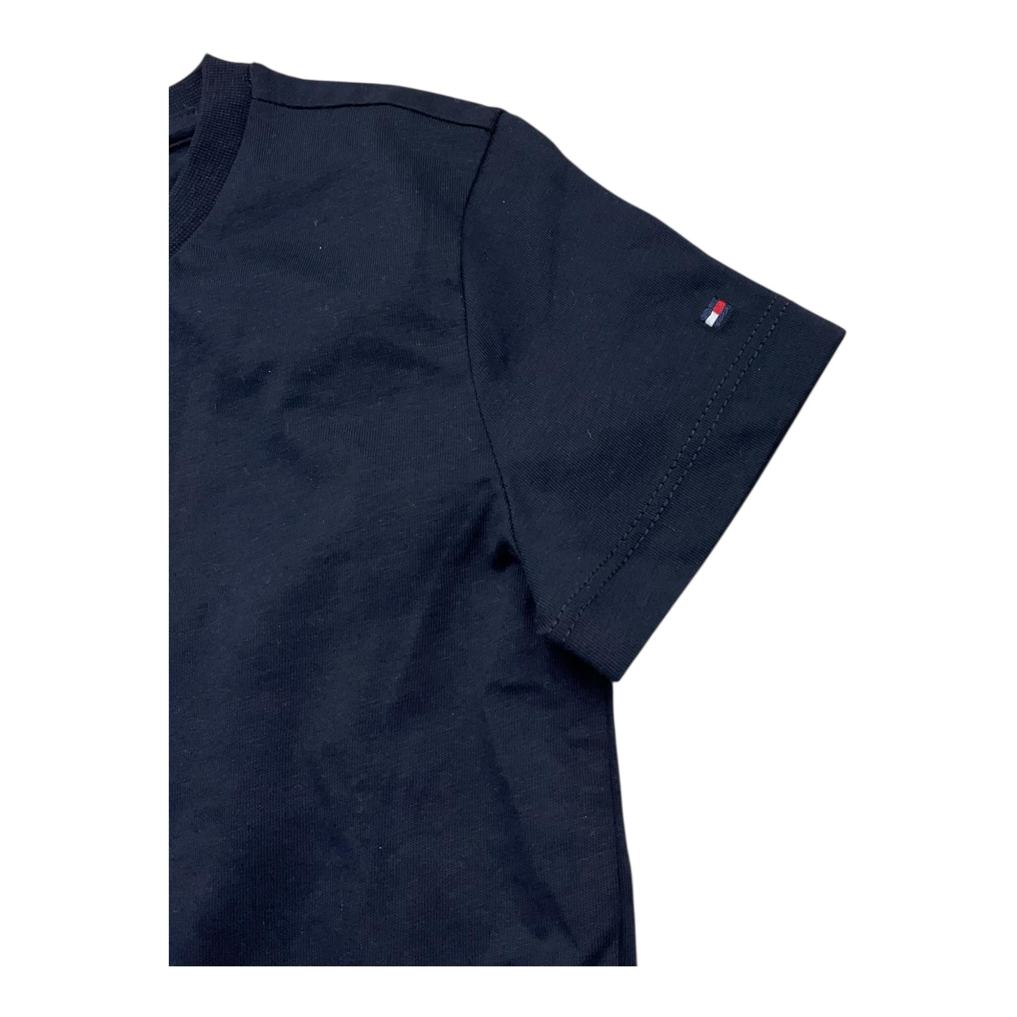 Tommy Hilfiger T-Shirt Girocollo Tinta Unita con Stampa per Bambina KG0KG07715 BLU TOMMY HILFIGER 