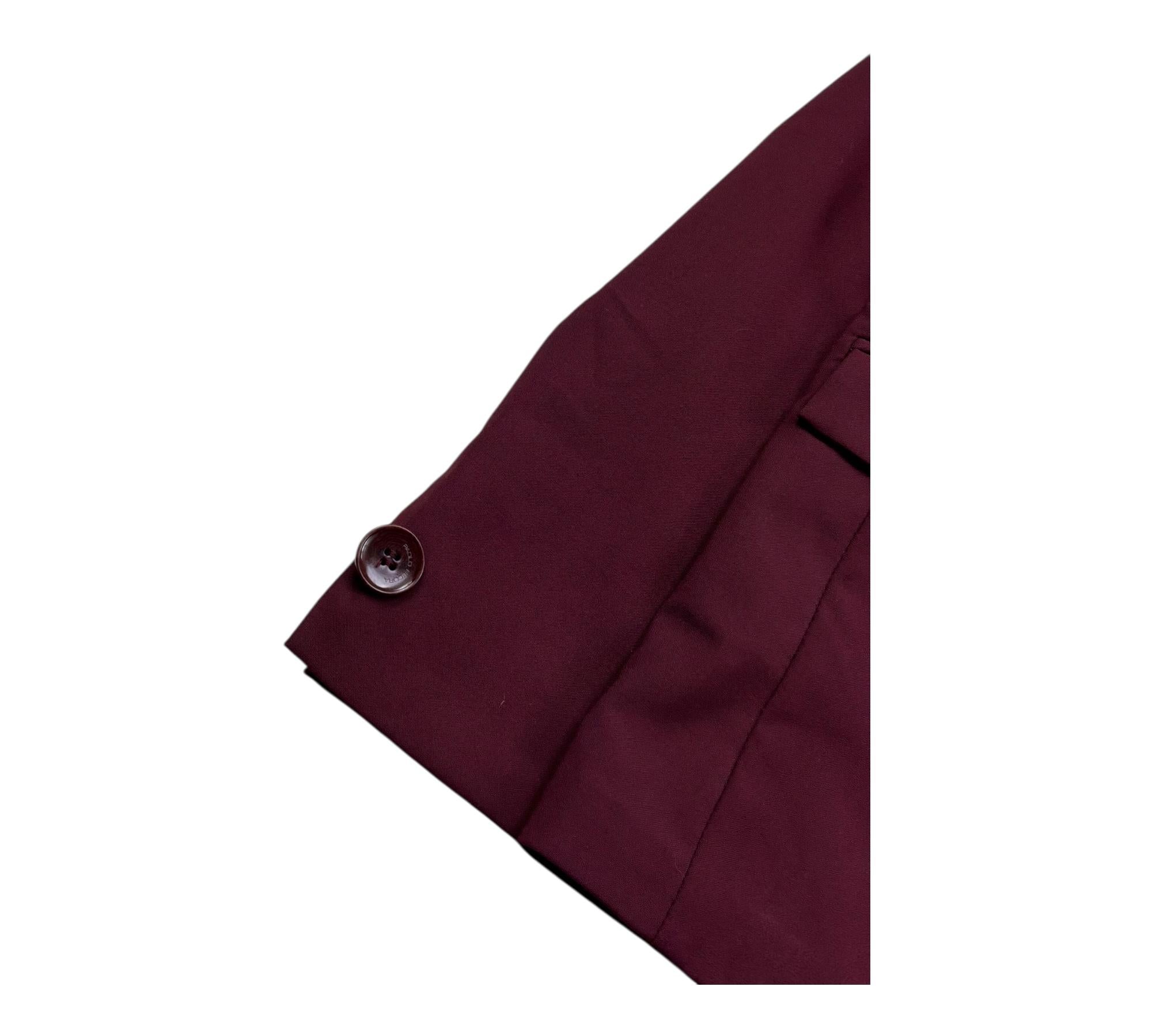 Paolo Pecora Giacca Tinta Unita Doppiopetto per Bambino PP4194 BORDEAUX PAOLO PECORA 