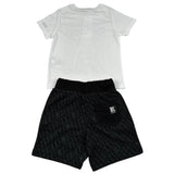 Bikkembergs Completo 2 Pezzi T-Shirt-Bermuda Bicolore per Bambino BK31533 BIANCO/NERO BiKKEMBERGS 