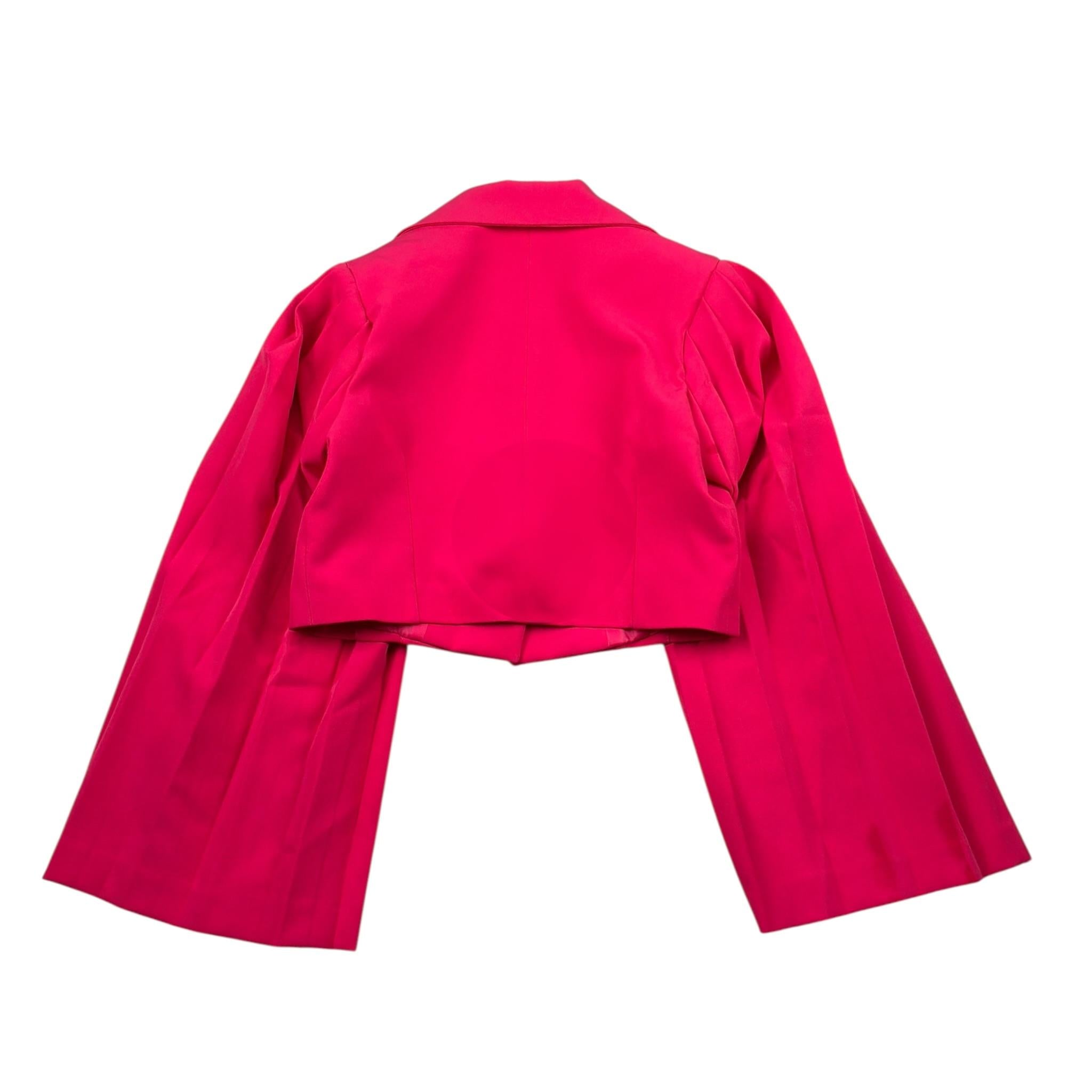 Fun & Fun Giacca Tinta Unita con Maniche Plissettate per Bambina FNCJJK010766 FUXIA FUN & FUN 