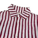 Dou Dou Camicia Tinta Unita con Fantasia A Righe per Bambina DW5P30XXX BIANCO DOU DOU 