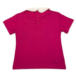 PHILOSOPHY t-shirt tinta unita con colletto in contrasto Fuxia per Bambina PFTS005 FUXIA PHILOSOPHY 