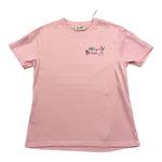 SAINT BARTH t-shirt girocollo tinta unita con stampa Rosa per Bambina SKIYU ROSA SAINT BARTH 