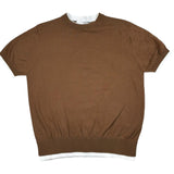 Paolo Pecora T-Shirt Tinta Unita Girocollo per Bambino PP4272 MARRONE PAOLO PECORA 