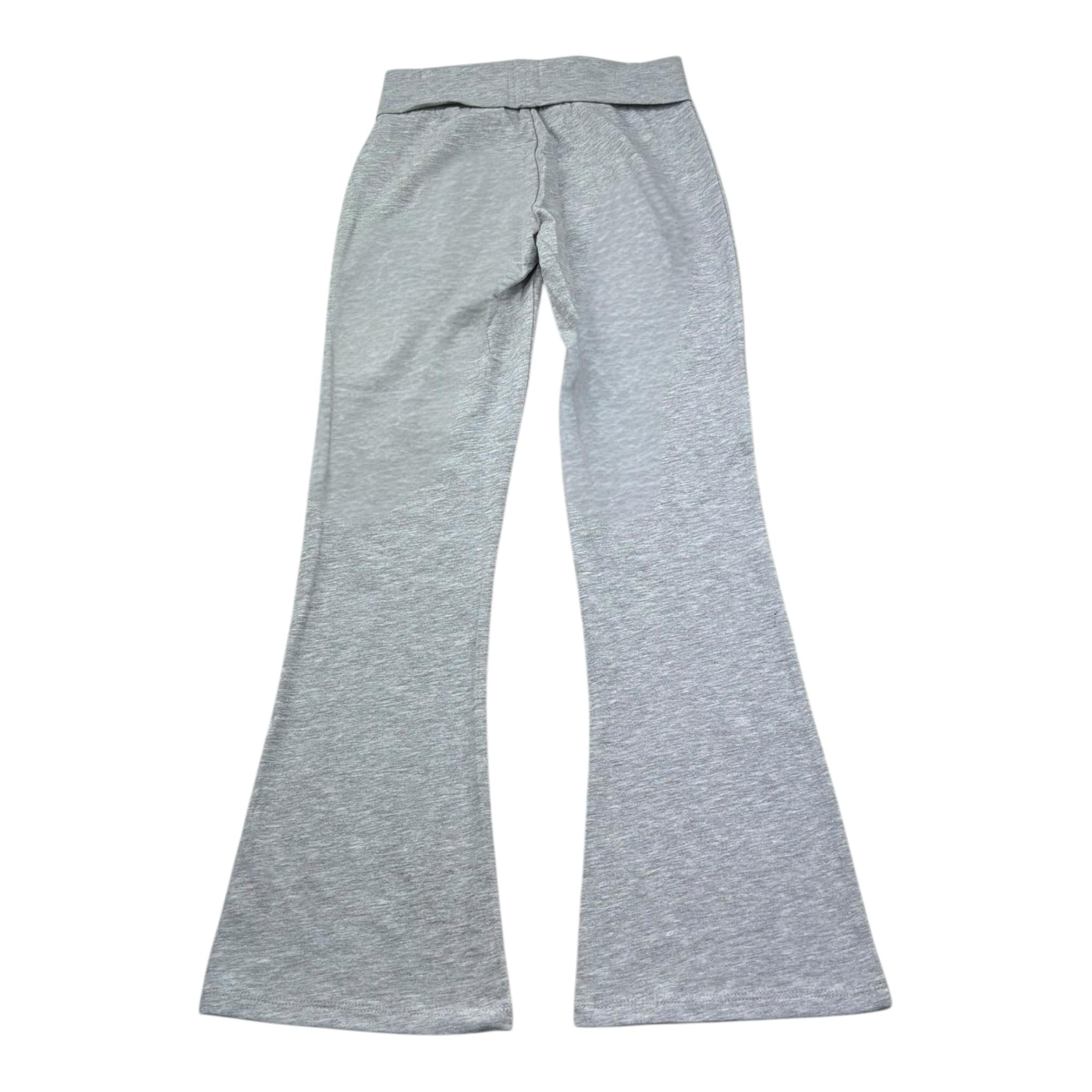 Juicy Couture Pantalone Tinta Unita Modello A Zampa con Stampa per Bambina JBX6689 GRIGIO JUICY COUTURE 