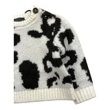 JOHN RICHMOND maglia girocollo bicolore con fantasia Bianco per Neonata RIA25115MA BIANCO JOHN RICHMOND 