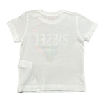 Diesel T-Shirt Girocollo Tinta Unita con Stampa per Neonata K00518 BIANCO DIESEL 