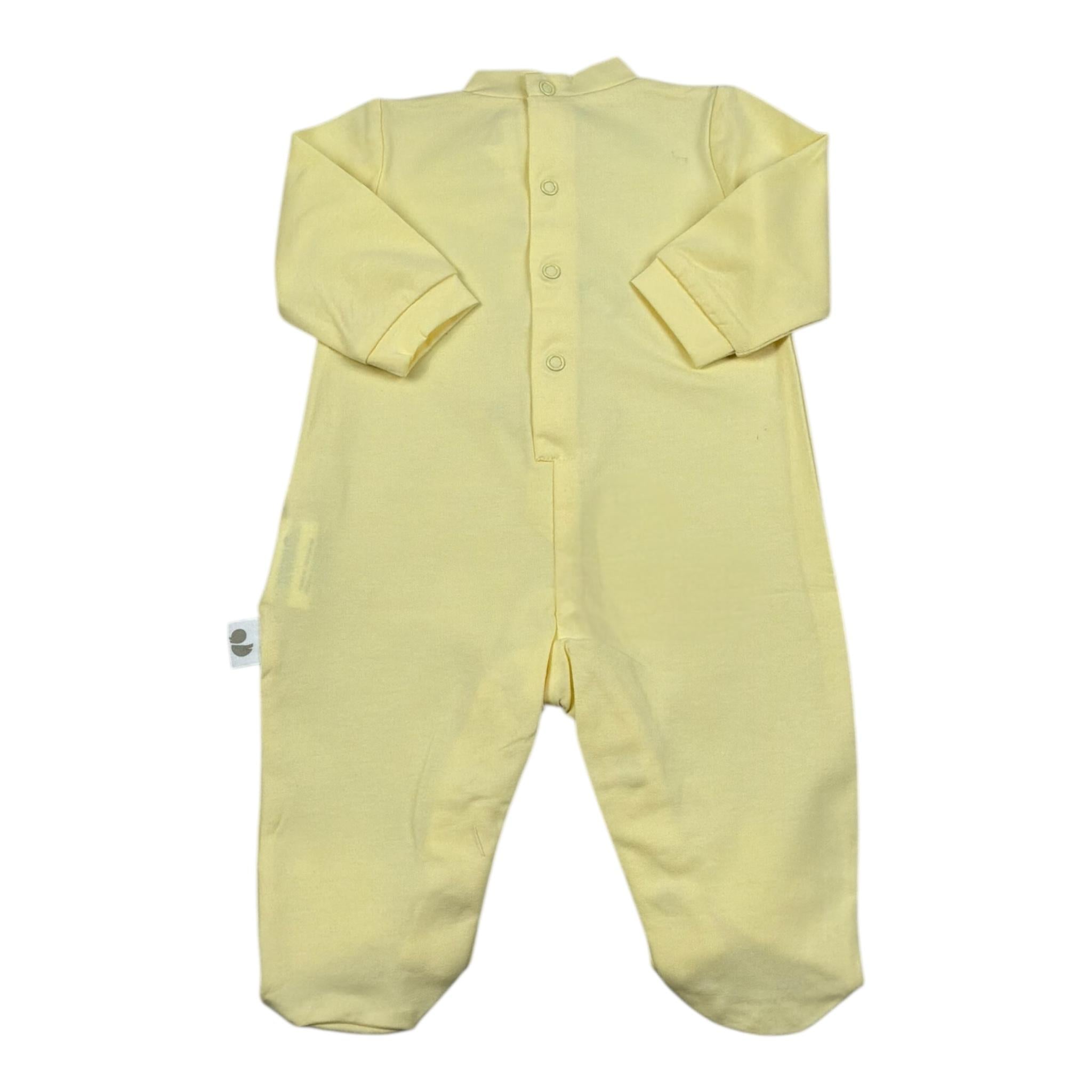 Lalalu' Tutina Tinta Unita con Stampa per Neonato TJL505PM GIALLO LALALU' 