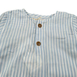 Zhoe & Tobiah Camicia Manica Lunga Fantasia A Righe per Neonato STP6MN BIANCO/AZZURRO ZHOE & TOBIAH 