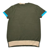 Manuel Ritz T.Shirt Girocollo Tinta Unita con Profili In Contrasto per Neonato MR2996NX VERDE MANUEL RITZ 