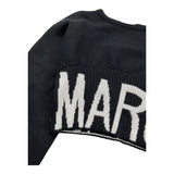 MARC ELLIS maglia crop tinta unita con logo Nero per Bambina JMJSW00171 NERO MARC ELLIS 