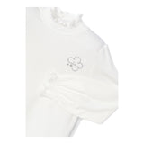 MAYORAL shirt mezzocollo tinta unita con brillantini Bianco per Bambina 145X BIANCO MAYORAL 