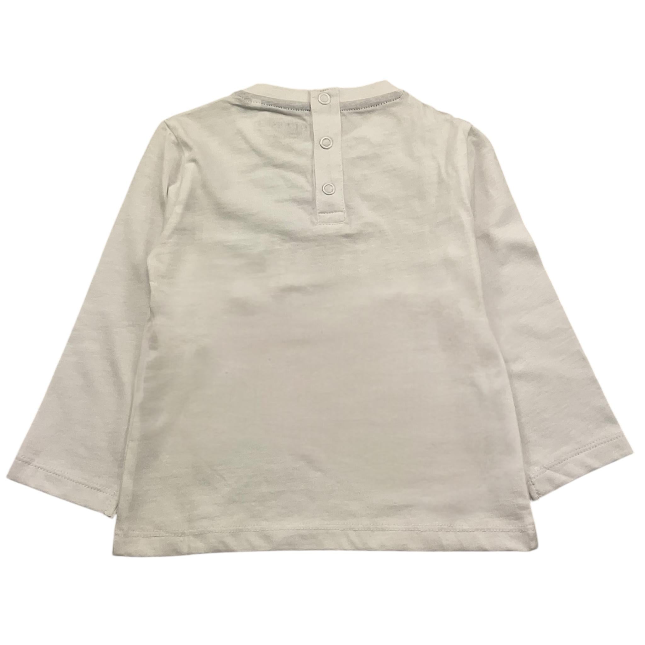 GUESS shirt girocollo tinta unita con stampa Bianco per Neonato N4YI30K8HM4XXX BIANCO GUESS 