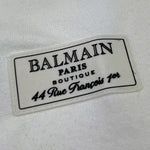 Balmain Felpa Tinta Unita Mezza Manica con Cappuccio per Bambino BU9P51 BIANCO BALMAIN 