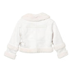 MISS BLUMARINE montone tinta unita con pelliccia interna Panna per Bambina IF4042 PANNA MISS BLUMARINE 