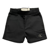 Calvin Klein Short Tinta Unita con Elastico In Vita per Neonata IN0IN00317 NERO CALVIN KLEIN 