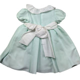 Le Bebe Abito Mezza Manica Tinta Unita  per Neonata LBG6436 VERDE ACQUA LE BEBE 