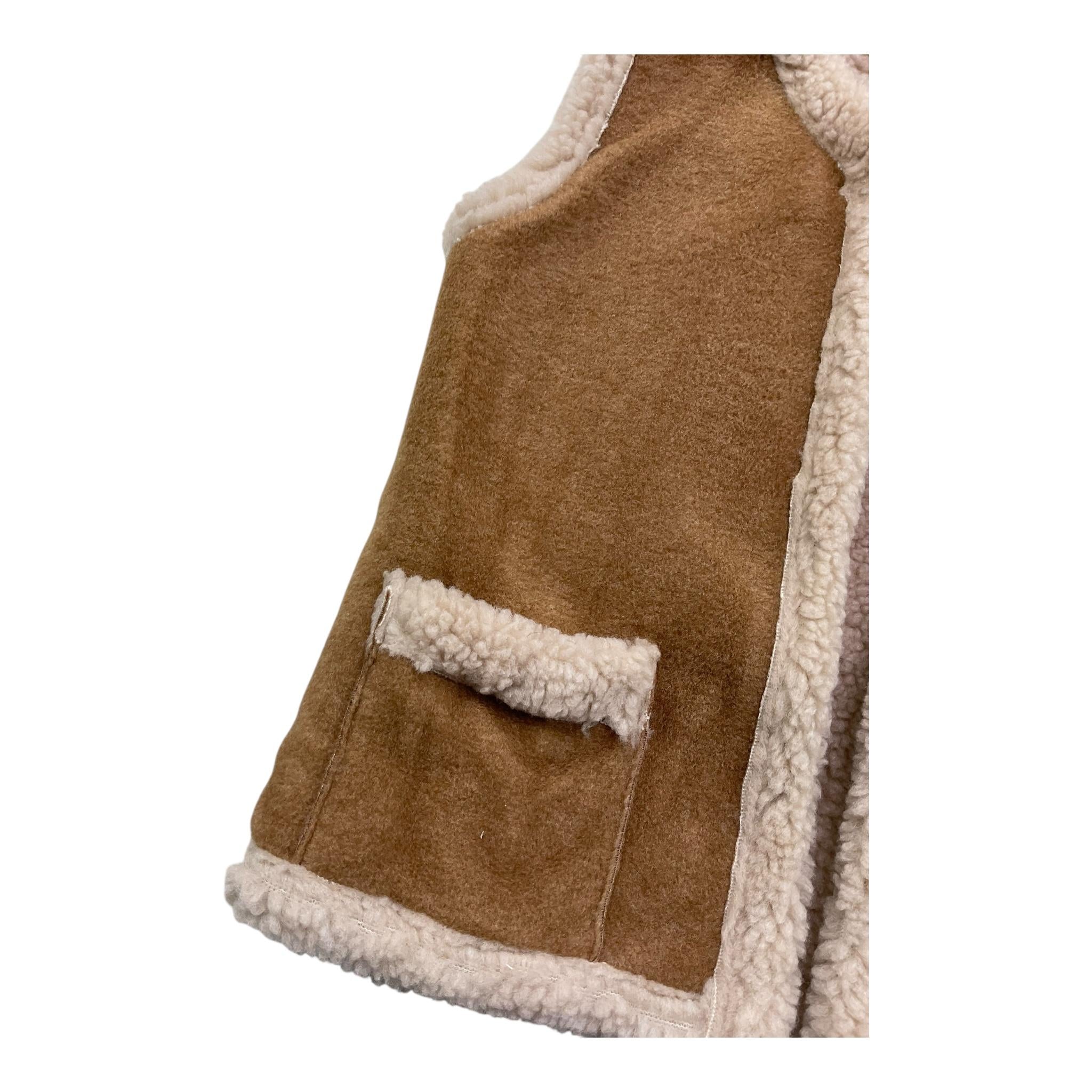 ZHOE & TOBIAH giubbino smanicato tinta unita con pelliccia Cammello per Neonata WWT10X CAMMELLO ZHOE & TOBIAH 