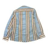 Colori Chiari Camicia Tinta Unita Con Fantasia Azzurro Per Bambino