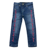 GUESS jeans tinta unita con ricami logo Blu per Neonata K4YA10D4CA0 BLU GUESS 