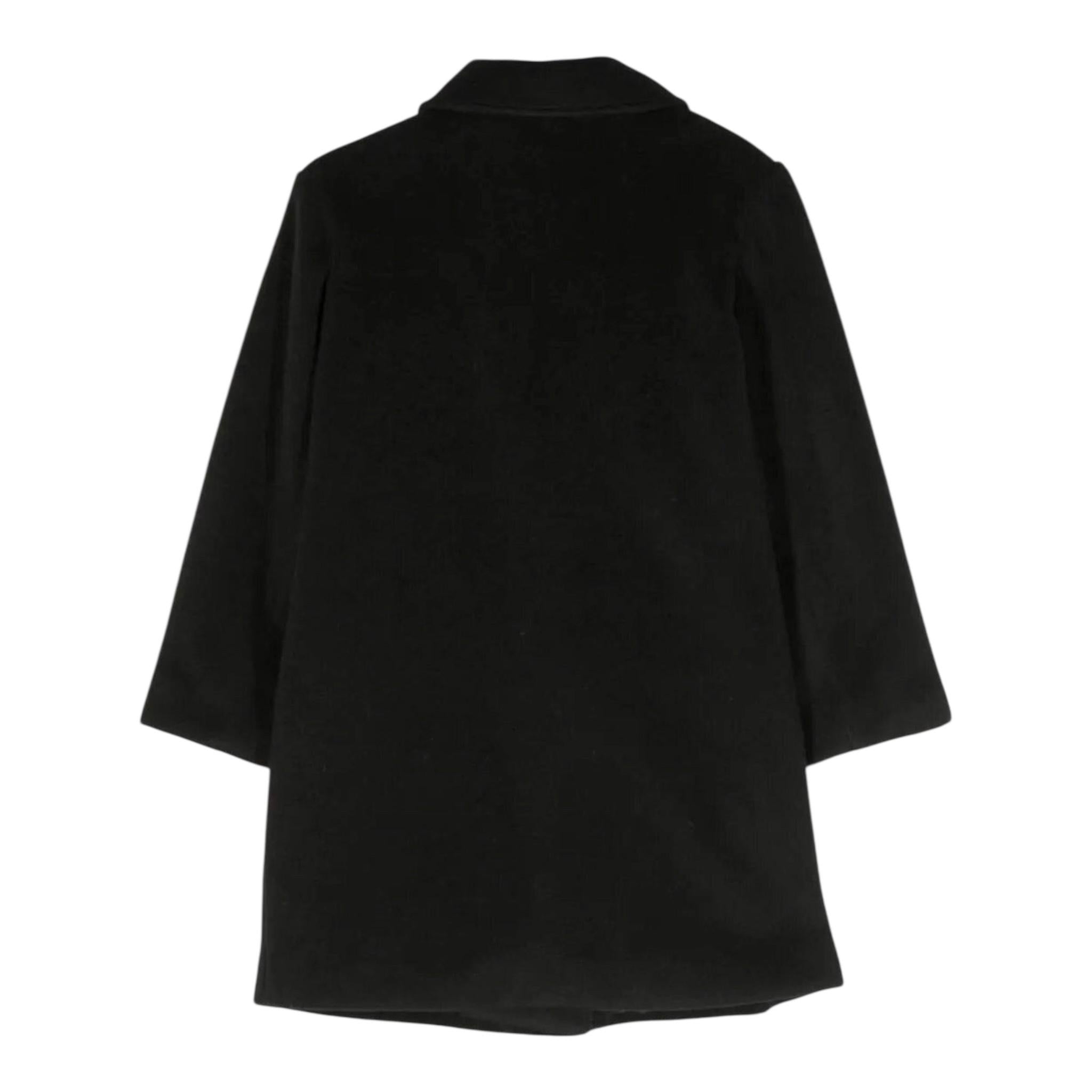 TWINSET cappotto tinta unita con frange Nero per Bambina 232GJ2062 NERO TWINSET 