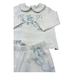 Le Bebe Completo 2 Pezzi Shirt-Ghettina Tinta Unita per Neonato LBB5258 BIANCO LE BEBE 