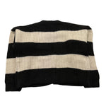 PLEASE cardigan fantasia a righe bicolore Panna/nero per Bambina NB64231G66 PANNA/NERO PLEASE 