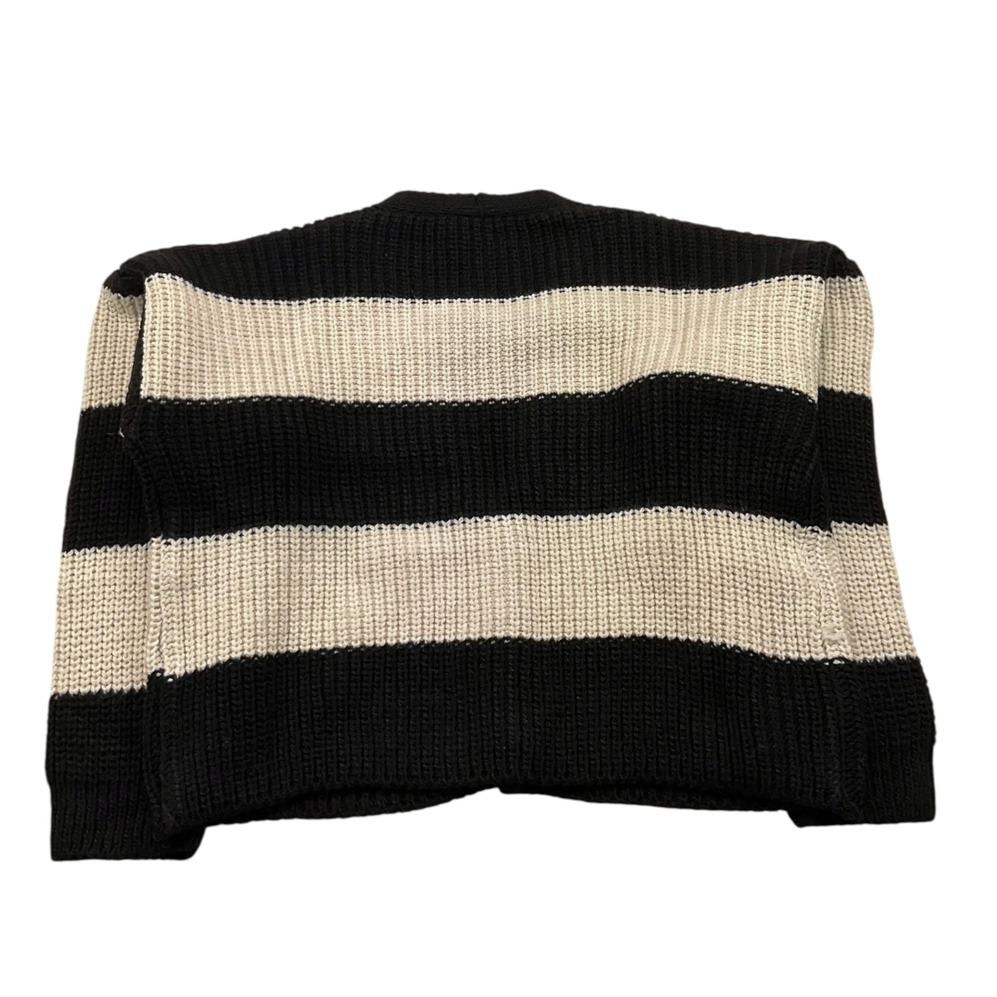 PLEASE cardigan fantasia a righe bicolore Panna/nero per Bambina NB64231G66 PANNA/NERO PLEASE 