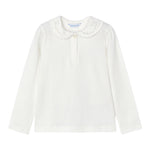 MAYORAL shirt tinta unita con colletto Bianco per Bambina 13133C BIANCO MAYORAL 