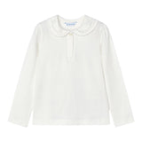MAYORAL shirt tinta unita con colletto Bianco per Bambina 13133C BIANCO MAYORAL 