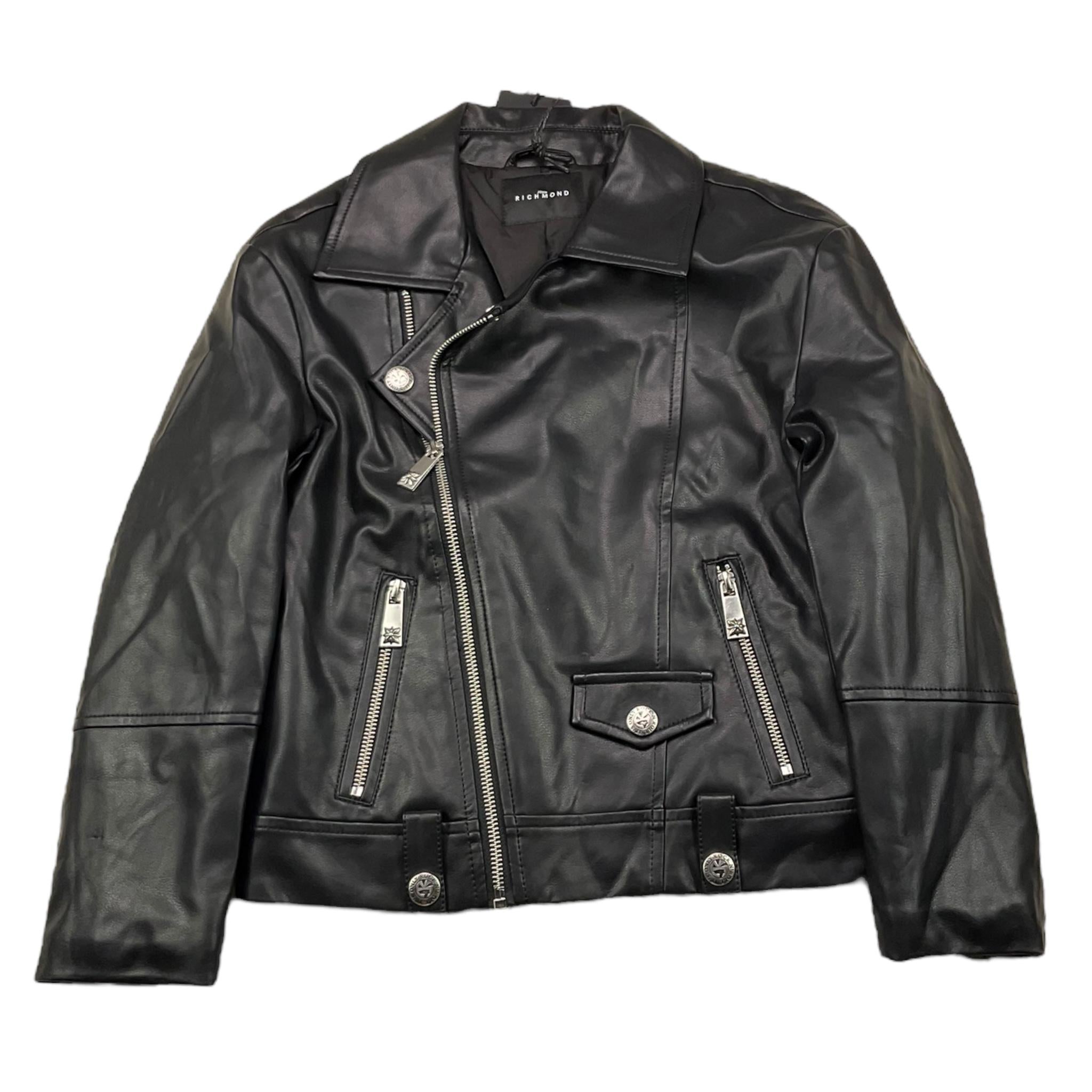 JOHN RICHMOND chiodo in ecopelle tinta unita Nero per Bambino RBA25032GB NERO JOHN RICHMOND 