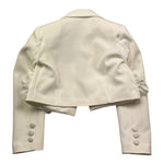 Fun & Fun Giacca Tinta Unita con Applicazioni per Bambina FNCBJK00989 BIANCO FUN & FUN 