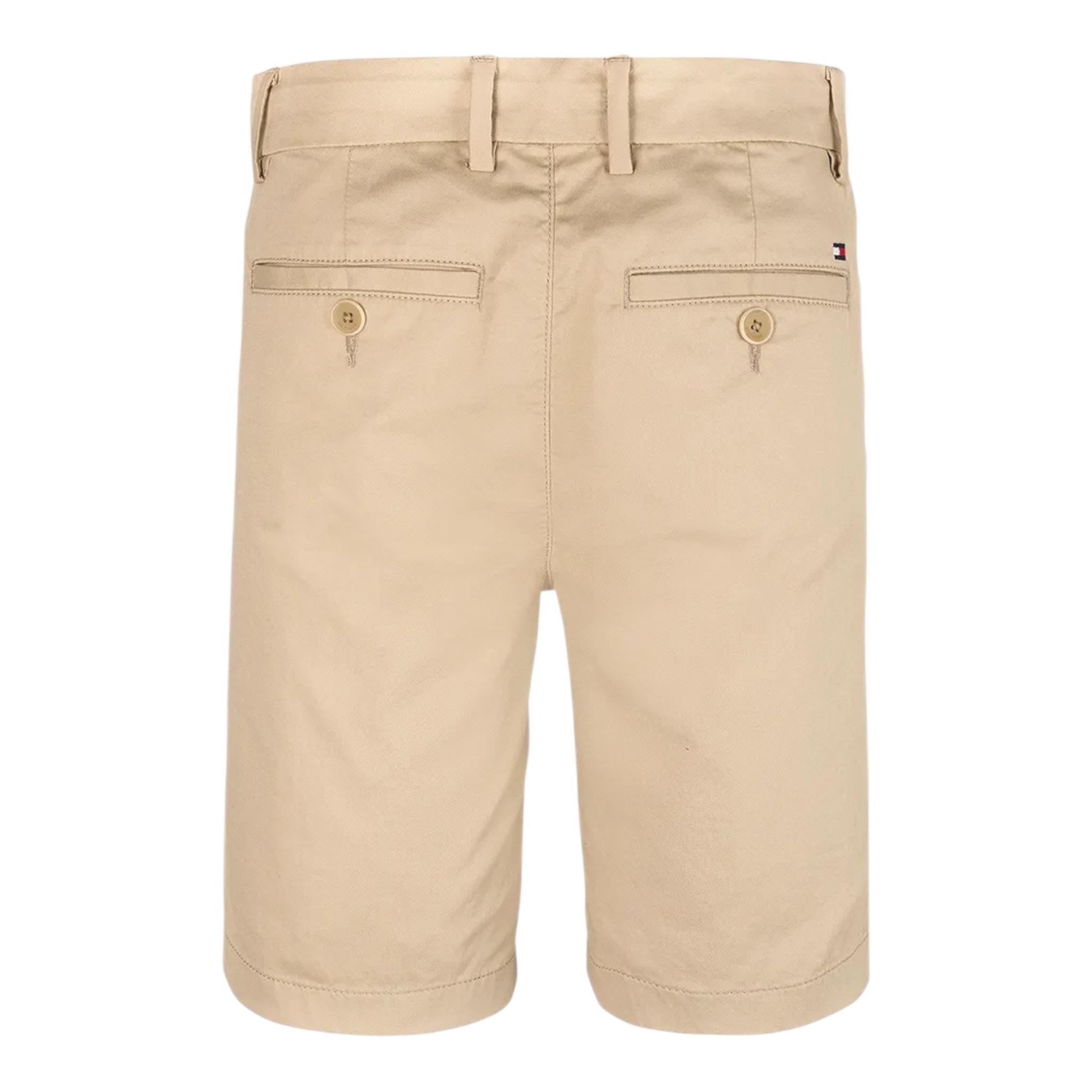 Tommy Hilfiger Bermuda Tinta Unita con Girovita Regolabile per Bambino KB0KB09641X BEIGE TOMMY HILFIGER 