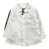 Daniele Alessandrini Camicia Manica Lunga Tinta Unita con Stampa per Neonato 1291C0826X PANNA DANIELE ALESSANDRINI 