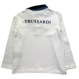 Trussardi Polo Manica Lunga Tinta Unita con Logo per Bambino TBP26134PO BIANCO TRUSSARDI 