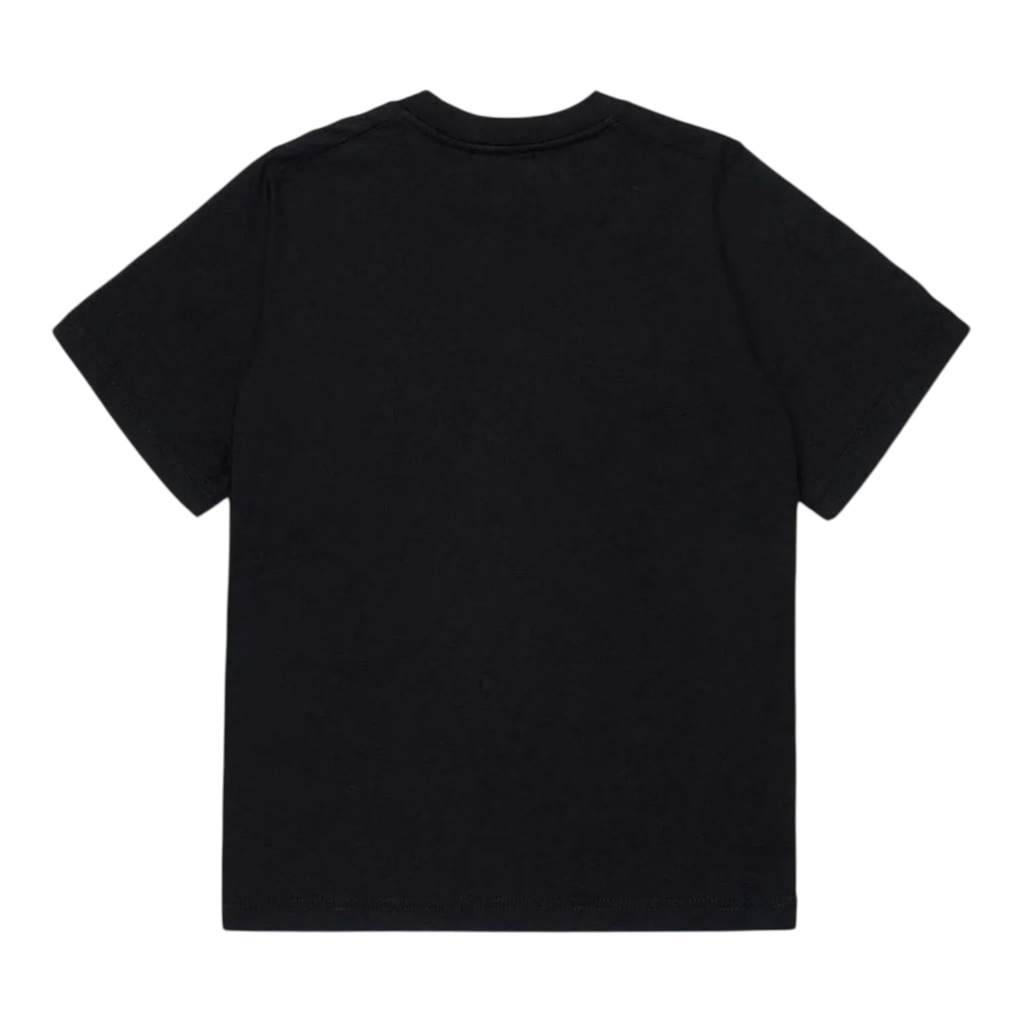 Dsquared2 T-Shirt Girocollo Tinta Unita con Stampa per Bambino DQ2938 NERO DSQUARED2 
