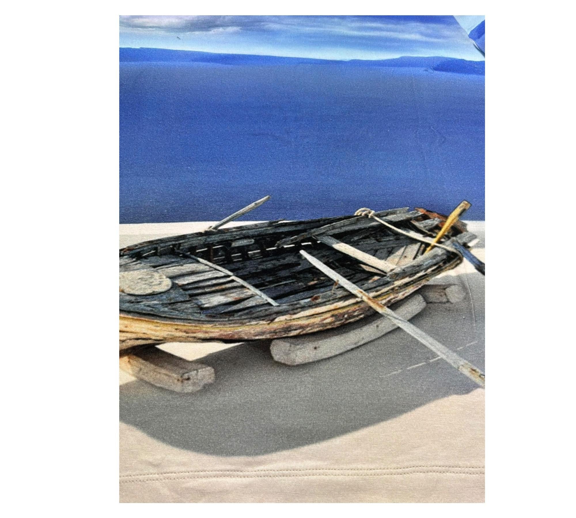 Monnalisa T-Shirt Girocollo Tinta Unita con Stampa per Bambino 257606 AZZURRO MONNALISA 