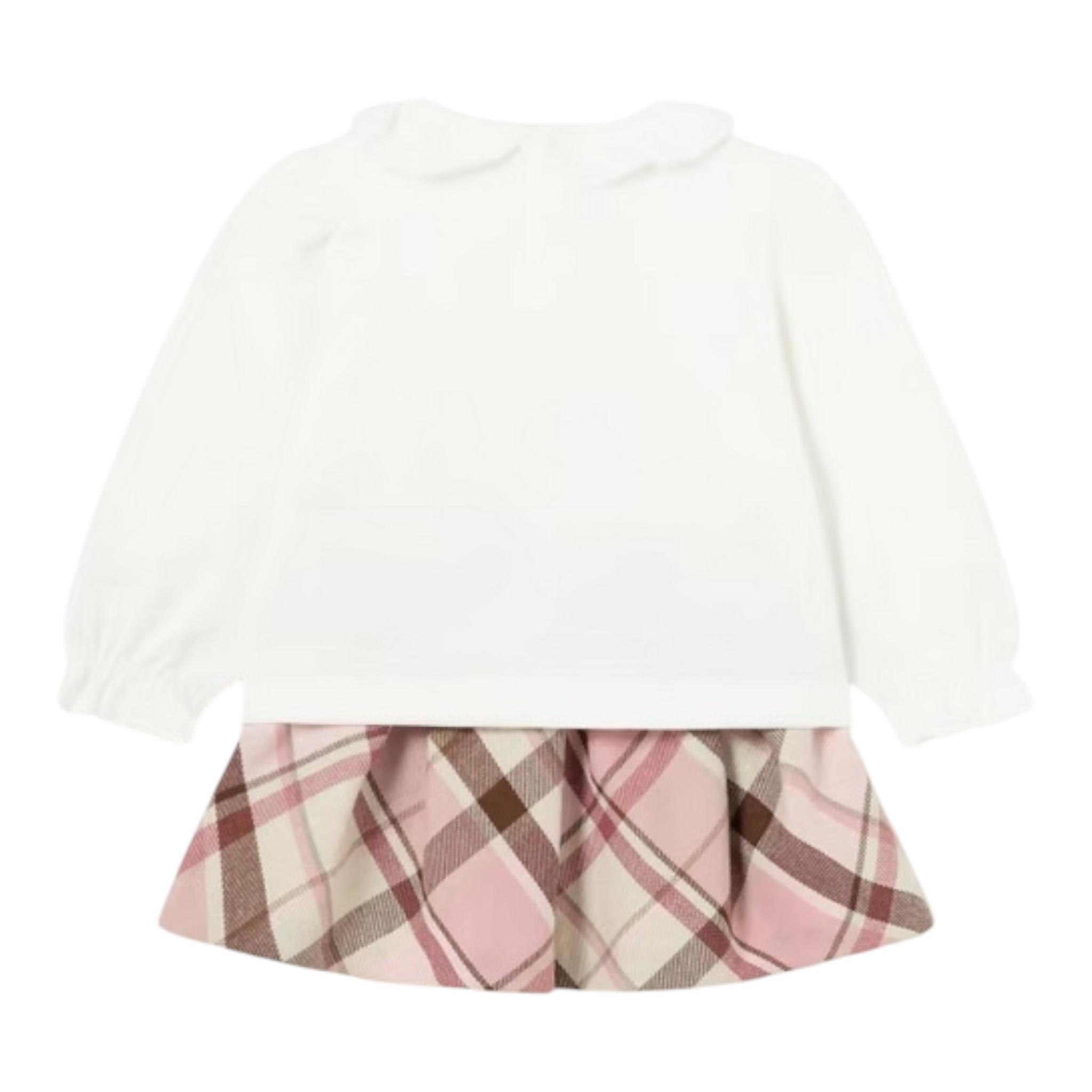 MAYORAL completo 2 pezzi shirt-gonna Bianco/rosa per Bambina 2927 BIANCO/ROSA MAYORAL 