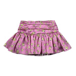 M+E' Gonna Tinta Unita con Stampa Floreale per Bambina UE1745 ROSA M+E' 