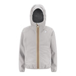 K-Way Giubbino Tinta Unita con Zip E Cappuccio per Bambino K4125CW GRIGIO K-WAY 