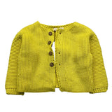 Wedoble Cardigan Tinta Unita Giallo Per Neonato