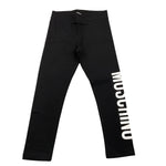 MOSCHINO leggins tinta unita con stampa logo Nero per Bambina HDP067X NERO MOSCHINO 