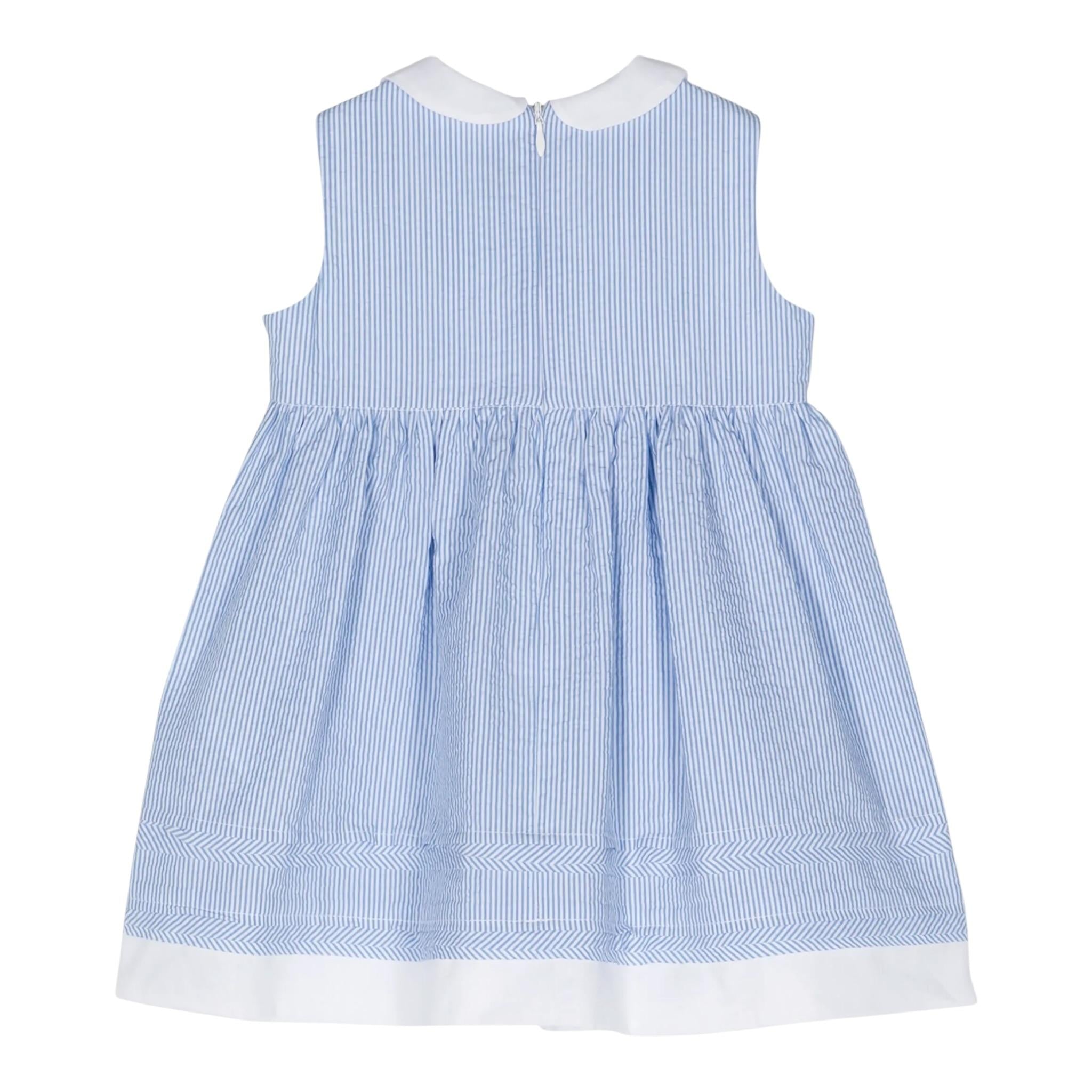 Il Gufo Abito Giromanica Fantasia A Righe per Neonata P24VA321C1080N AZZURRO IL GUFO 