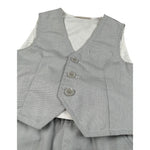 Mini Banda Completo 2 Pezzi Pantalone-Gilet -Tinta Unita per Neonato 38818 GRIGIO MINI BANDA 