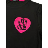 John Richmond T-Shirt Girocollo tinta unita con Stampa Nero per Bambina RGP24045TS NERO JOHN RICHMOND 