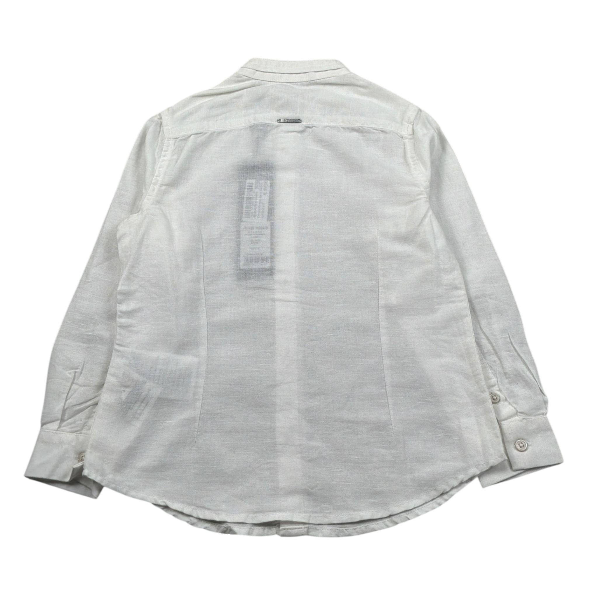 Antony Morato Camicia Manica Lunga tinta unita Collo Coreano Panna per Bambino MKSL00264 PANNA ANTONY MORATO 