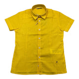 Manuel Ritz Camicia Mezza Manica Tinta Unita Giallo Per Bambino
