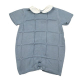 Le Coconne Pagliaccetto Tinta Unita con Colletto per Neonato LCN2567 AZZURRO LE COCONNE 